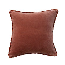 Load image into Gallery viewer, 18" Apricot/Pink Velvet Pillow