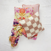 Load image into Gallery viewer, 18" Apricot/Pink Velvet Pillow