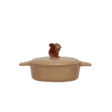 Load image into Gallery viewer, 2 Cup Stoneware Baker w/ Squirrel
