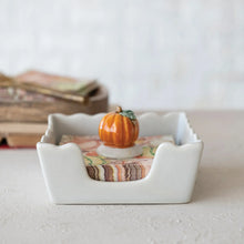 Load image into Gallery viewer, Cocktail Napkin Holder w/ Pumpkin Weight