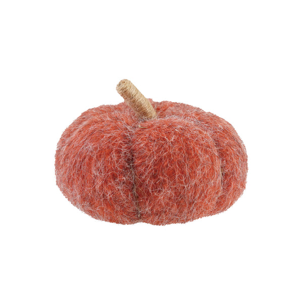Felt Pumpkin with Jute Stem
