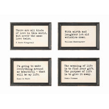 Load image into Gallery viewer, Black Framed Wall Decor w/ Saying