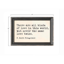 Load image into Gallery viewer, Black Framed Wall Decor w/ Saying
