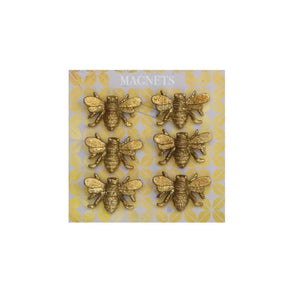 Set/6 Pewter Bee Magnets