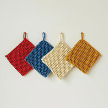 Load image into Gallery viewer, Primary Color Crocheted Pot Holder