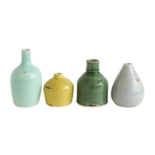 Load image into Gallery viewer, Colored Terracotta Vase Set/4