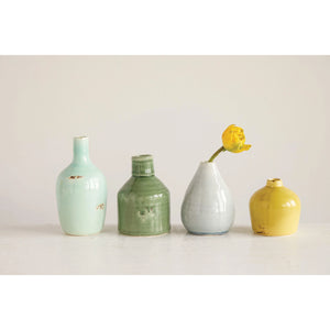 Colored Terracotta Vase Set/4