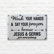 Load image into Gallery viewer, &quot;Jesus &amp; Germs&quot; Sign