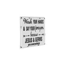 Load image into Gallery viewer, &quot;Jesus &amp; Germs&quot; Sign