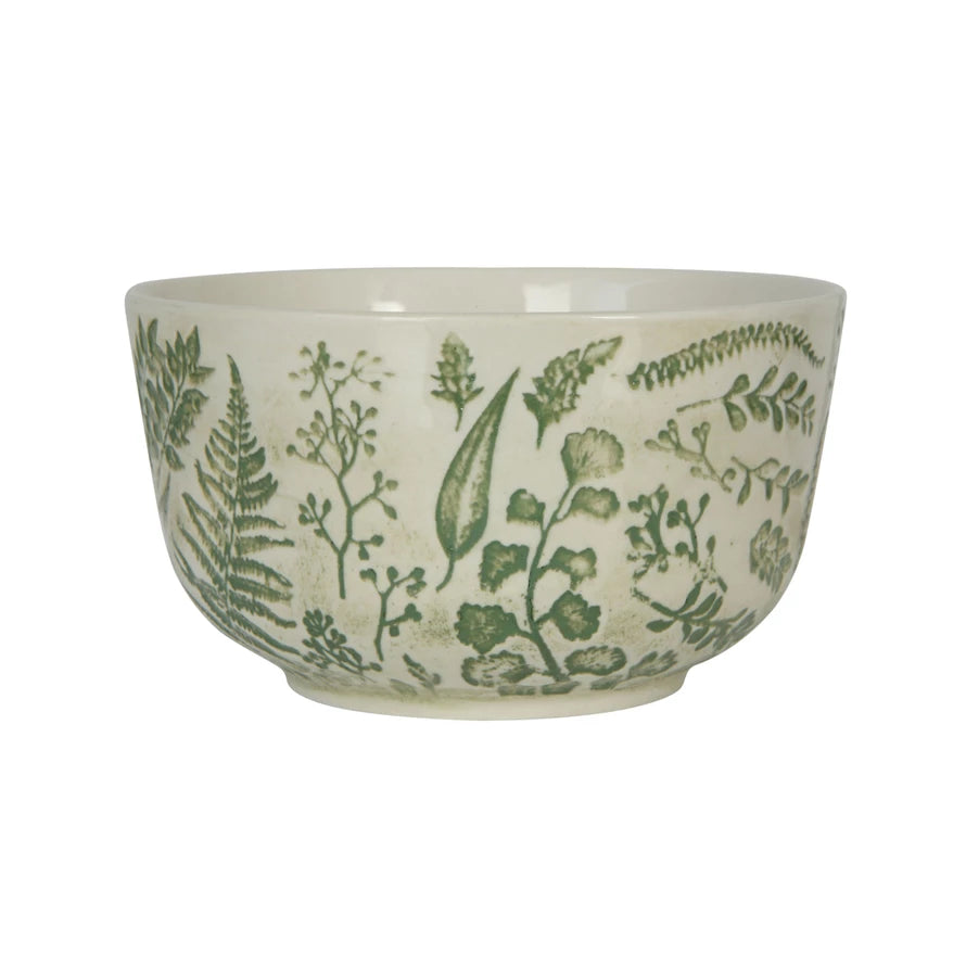 Green Floral Bowl