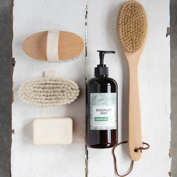 Oval Beech Wood Body Brush