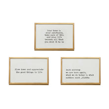 Load image into Gallery viewer, Gold Easel Frame w/ Saying