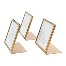 Load image into Gallery viewer, Gold Easel Frame w/ Saying