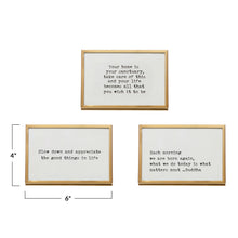 Load image into Gallery viewer, Gold Easel Frame w/ Saying