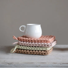 Load image into Gallery viewer, Pastel Crocheted Pot Holder