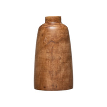 Load image into Gallery viewer, Walnut Finished Wood Vase - 2 Sizes