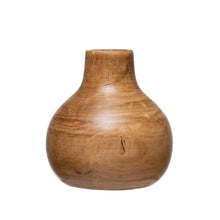 Load image into Gallery viewer, Walnut Finished Wood Vase - 2 Sizes