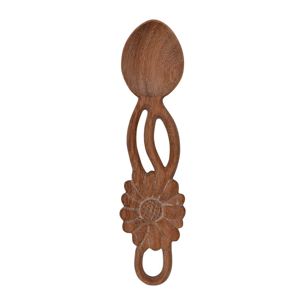 Doussie Wood Spoon w/ Flower Handle