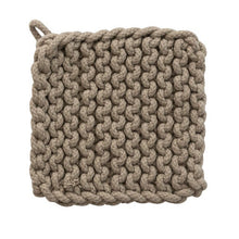 Load image into Gallery viewer, 8" Neutral Cotton Pot Holder