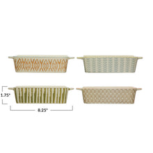 Load image into Gallery viewer, 2.5 Cup Hand-Stamped Stoneware Baker