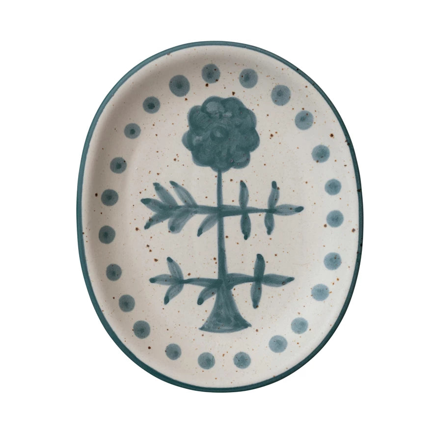 Painted Stoneware Platter
