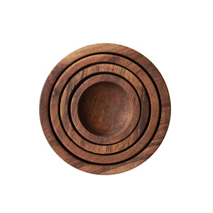 Acacia Wood Bowl Set