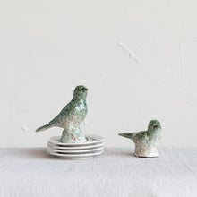 Load image into Gallery viewer, Set/2 Green Glazed Bird