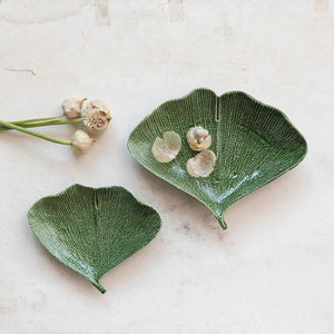Gingko Leaf Plates, Set/2