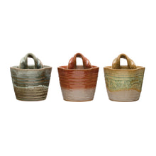 Load image into Gallery viewer, 4&quot; Stoneware Wall Planters