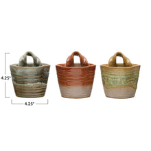 Load image into Gallery viewer, 4&quot; Stoneware Wall Planters