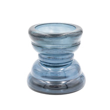 Load image into Gallery viewer, Recycled Glass Candle Holder - Blue