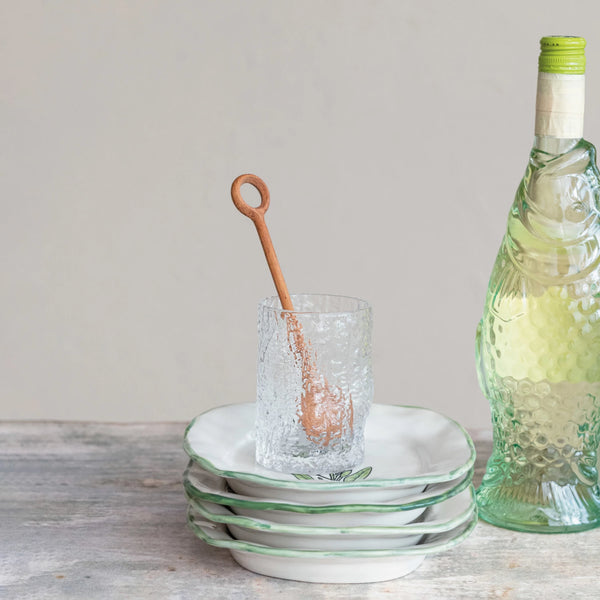 10oz Embossed Drinking Glass