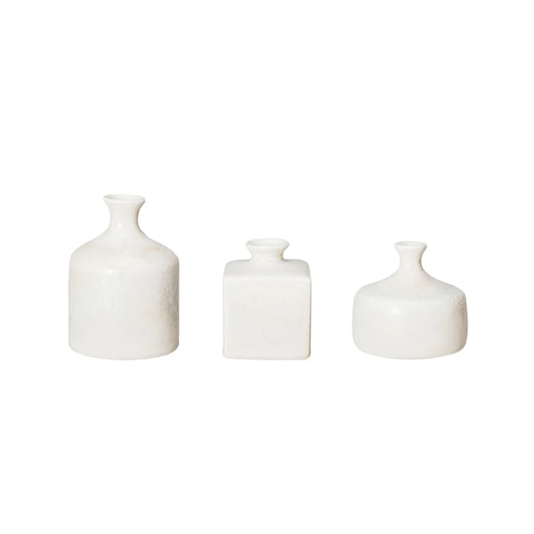 Set/3 Ivory Vases