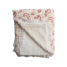 Load image into Gallery viewer, 60x50" Woven Cotton Throw w/ Sherpa Back