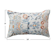 Load image into Gallery viewer, 9&quot;x14&quot; Flower Print Pillow