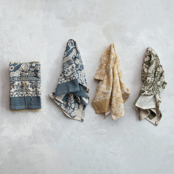 S/3 Cotton Printed Tea Towel