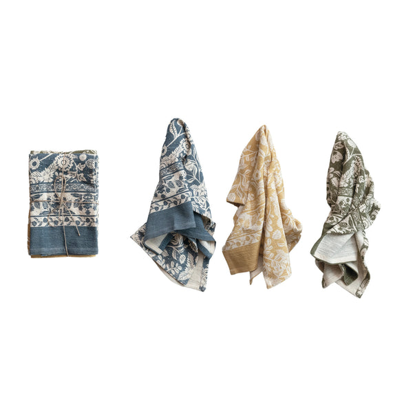 S/3 Cotton Printed Tea Towel