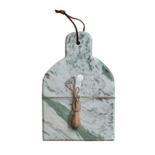 Load image into Gallery viewer, White Marble Board w/ Canape Knife