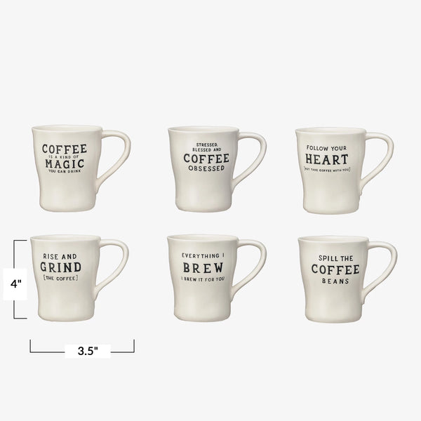 12oz Coffee Saying Mug