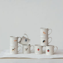 Load image into Gallery viewer, 8oz Stoneware Fruit/Animal Mug
