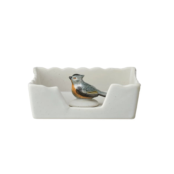Napkin Holder w/ Bird Weight