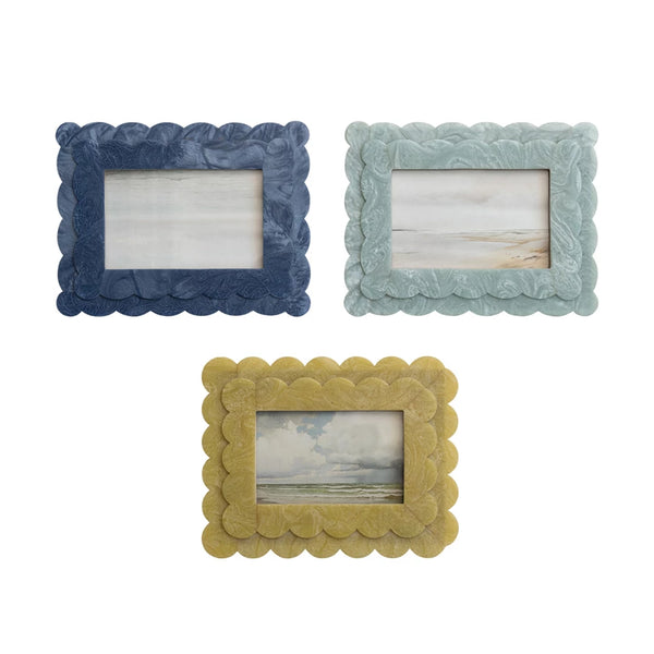 Tiered Scalloped Frame, 3 Colors