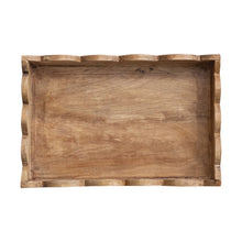 Load image into Gallery viewer, Scalloped Wood Tray