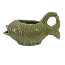 Load image into Gallery viewer, 2oz Stoneware Fish Shaped Creamer
