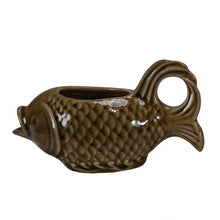 Load image into Gallery viewer, 2oz Stoneware Fish Shaped Creamer