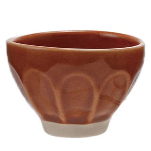 Scalloped Stoneware Pinch Pot