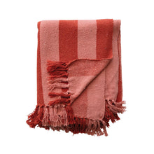 Load image into Gallery viewer, 60x50" Pink Two-Tone Woven Throw