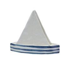 Load image into Gallery viewer, Stoneware Sailboat Napkin Holder