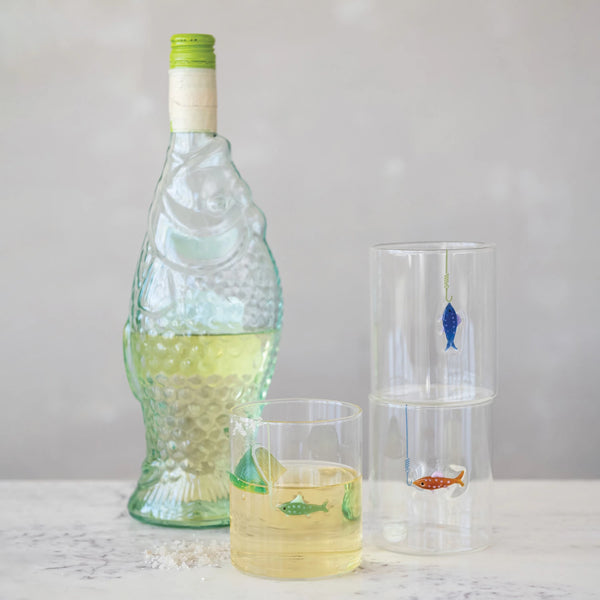 Fishing Drinking Glass, 3 Styles