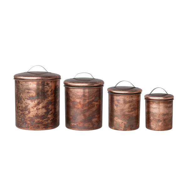 Copper Finish Canister